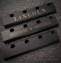 Black Satin Powder Coat Stainless Steel 460 Engine Exhaust Manifold Cover Set