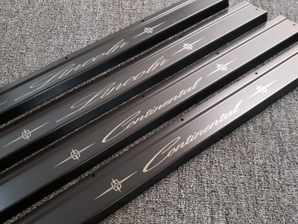 61-69 Lincoln Continental Black Powdercoated Door Sills