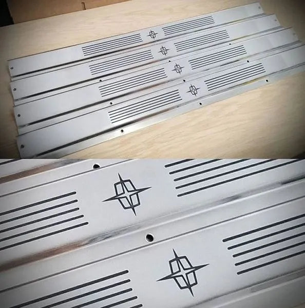61-69 Lincoln Continental Black Powdercoated Door Sills